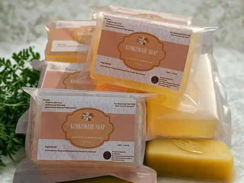 KUMKUMADI SOAP - SOFT AND RADIENT SKIN| AYURASH HOMEMADE (5 IN ONE SET 100-120G EACH) 0.69/g