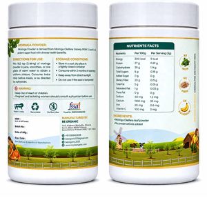 MORINGA POWDER 200g NATURALLY GROWN DIRECT FROM FARM 100% LEAF POWDER WITHOUT PRESERVATIVE AND WITHOUT ANY COLOR 1.395/G
